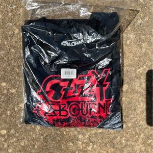 🆕. Ozzy Osbourne Graphic Tee - Black with Red Logo NEW Size L.  Rock and Roll